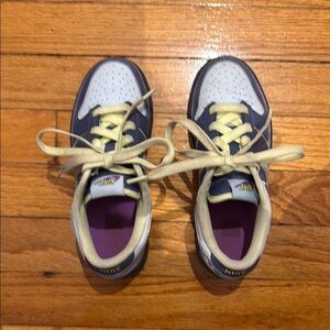 Kids Nike Sneakers - Navy and Yellow